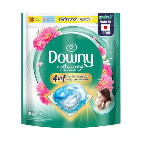 Гелевые капсулы для стирки Downy Indoor Dry 4 в 1, 25 штук