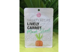 Тканевая маска для сужения пор с Морковью от Cathy Doll, «Sweety Recipe» Lively Carrot Mask Sheet, 25 гр