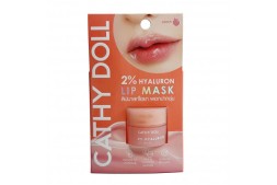 Ночная маска для восстановления и увлажнения губ со вкусом персика Cathy Doll 2% Hyaluron Lip Mask 4.5 гр