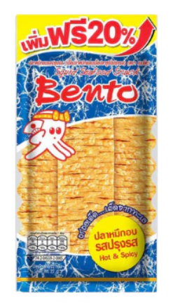 Сушёная закуска Кальмар Bento Hot and Spicy &amp;quot;Обжигающе Острый&amp;quot; 22 гр