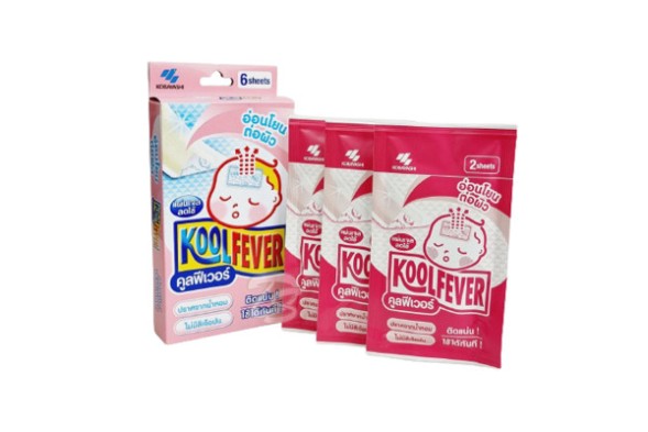 Жаропонижающий пластырь для малышей от KOOLFEVER Cooling Gel Sheet for Baby, упаковка 6 шт