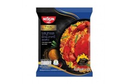 Ниссин Тайская лапша быстрого приготовления со вкусом тайского жареного краба с карри от Instant Noodles Nissin Thai Signature Stir Fired Curry Sea Crab Flavor 73g