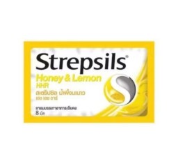 Леденцы от кашля и боли в горле со вкусом лимон и мёд Strepsils Honey and Lemon 8 шт