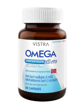 Vistra Omega Concentrate x3 rTG рыбий жир из Норвегии, EPA 552 мг + DHA 368 мг, 30 капсул