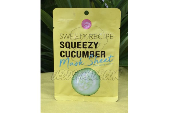 Увлажняющая тканевая маска с Огурцом от Cathy Doll, «Sweety Recipe» Squeezy Cucucmber Mask Sheet, 25 гр