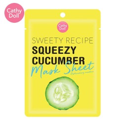 Увлажняющая тканевая маска с Огурцом от Cathy Doll, «Sweety Recipe» Squeezy Cucucmber Mask Sheet, 25 гр
