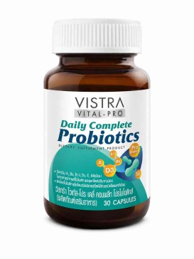 Vistra Vital-Pro Daily Complete Probiotics пробиотики с витаминами A, B6, B12, D3 и селеном, 30 капсул