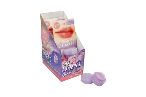 (УПАКОВКА 3 ШТ) Ночная маска для восстановления и увлажнения губ со вкусом жевательной резинки от Cathy Doll 2% Hyaluron Lip Mask 4.5 гр