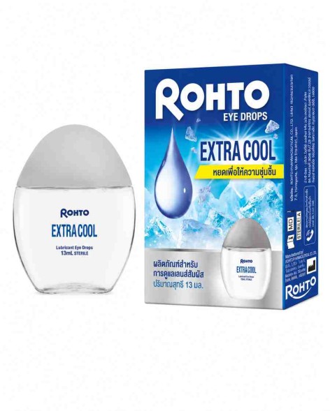 Rohto Extra Cool капли для глаз с усиленным охлаждающим эффектом для контактных линз, 13 мл
