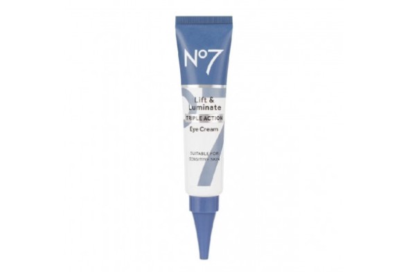 Подтягивающий и сияющий крем для кожи вокруг глаз No 7 Lift and Luminate Triple Action Eye Cream 15 мл