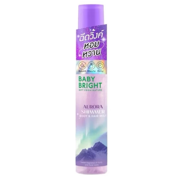 Шимерный спрей для тела и волос Baby Bright Shimmer Body and Hair Mist Aurora 20 мл