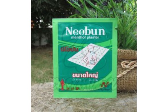 Ментоловый пластырь для облегчения мышечных и суставных болей Neobun, Menthol Plaster Pain Relief Muscle Ache, 2 шт 8x11 см