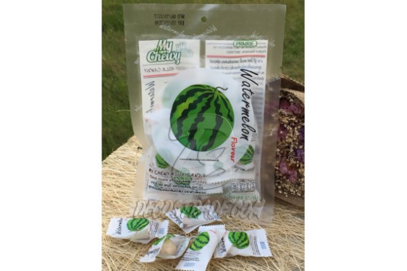 Жевательные молочные конфеты «Арбуз» My Chewy, Milk Candy Watermelon Flavour, 67 гр
