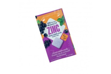 Пастилки от боли в горле и кашля Mybacin &amp;quot;Цинк + лютеин и экстракт черники&amp;quot; со вкусом черной смородины 10 пастилок