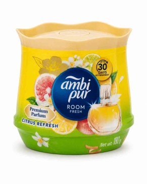 Ambi Pur Room Fresh гель-освежитель воздуха Citrus Refresh, аромат цитрус, 180 г, до 30 дней