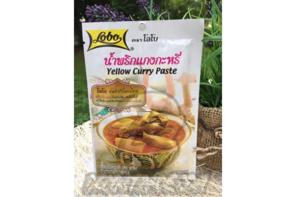 Желтая паста карри от Lobo, Yellow Curry Paste, 50 гр