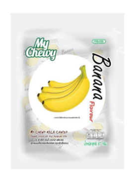 Жевательные молочные конфеты «Банан» My Chewy, Milk Candy Banana Flavour, 67 гр