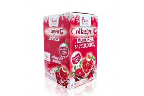 Питьевой коллаген С со вкусом Граната Posh Medica Collagen C 18гр?6шт