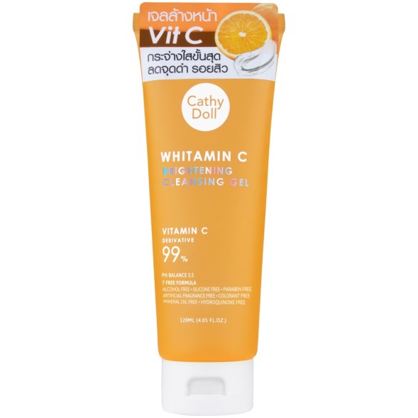 Осветляющий гель для очищения лица с Витамином С от Cathy Doll Vitamin C Brightening Cleansing Gel 120 ml