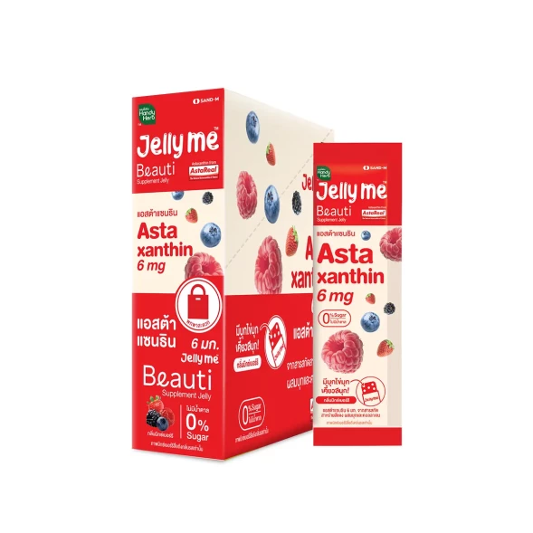 (КОРОБКА 12 ШТ) Желе для молодости и красоты Handy Herb Jelly Me Astaxanthin с Астаксантином 6 мг 12 саше