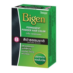 Краска для волос без аммиака и перекиси Bigen B Natural Black цвет B Натуральный Черный 6гр