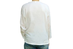 Хлопковая тайская рубашка V-Neck Cotton White V Neck Shirt Style