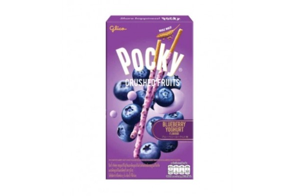 Печенье-палочки покки со вкусом Черничного Йогурта Pocky Glico 38гр