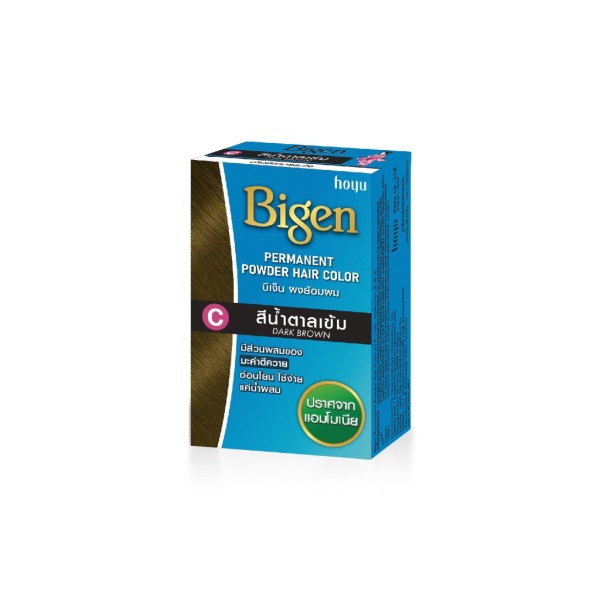 Краска для волос без аммиака и перекиси Bigen C Dark Brown цвет С Темно-Коричневый 6гр