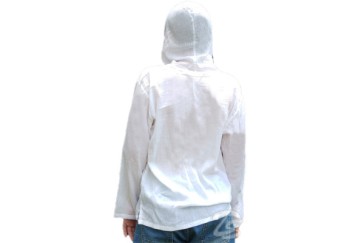 Хлопковая тайская рубашка с капюшоном Cotton White Shirt With Hood Style