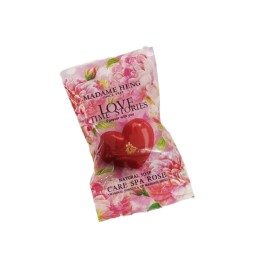 Мыло в форме сердца с ароматом розы Madame Heng Merry Love Time Story 30 гр за 1 бат