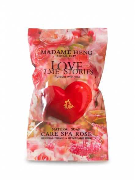 Мыло в форме сердца с ароматом розы Madame Heng Merry Love Time Story 30 гр за 1 бат 