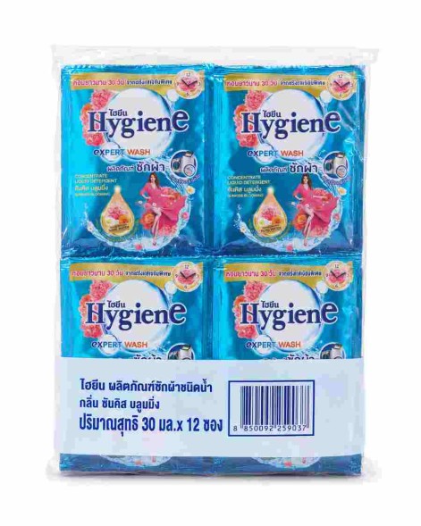 Hygiene Expert Wash концентрированный жидкий стиральный порошок, аромат Sunkiss Blooming, 30 мл × 12 саше (360 мл)