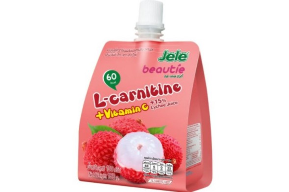 Сок желе с витамином С и L-карнитином со вкусом личи от Jele Beautie Collagen L-Carnitine Vitamin C Lychee Flavor 140 гр