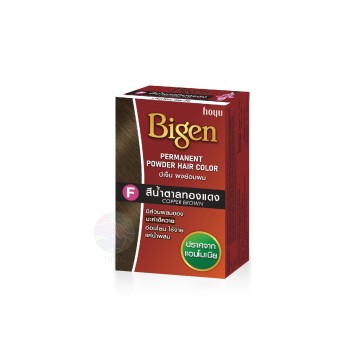 Краска для волос без аммиака и перекиси Bigen F Copper Brown цвет F Медно-Коричневый 6гр