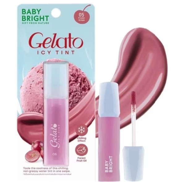 Тинт для губ Baby Bright Gelato Icy Tint оттенок 05 Замороженный Виноград 3 гр