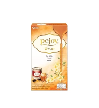 Печенье - палочки покки с начинкой со вкусом тайского чая Glico Pejoy Thai Tea Flavor 36 гр 