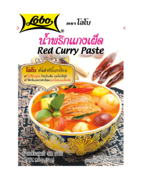 Красная паста карри от Lobo, Red Curry Paste, 50 гр
