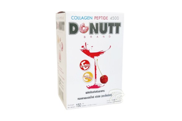 Питьевой коллаген в порошке со вкусом вишни от Donutt Collagen Peptide 4500 mg  10g x 15 Sachets