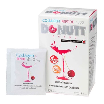 Питьевой коллаген в порошке со вкусом вишни от Donutt Collagen Peptide 4500 mg  10g x 15 Sachets