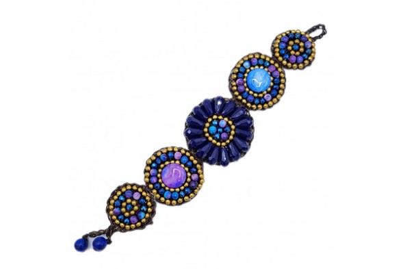 Дизайнерский браслет ручной работы (Фиолетовый)