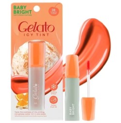 Тинт для губ Baby Bright Gelato Icy Tint оттенок 08 Мандариновый Крамбл 3 гр