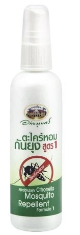 Спрей от комаров на основе Цитронеллы от Abhaiherb, Citronella Mosquito Repellent Spray, 120 мл