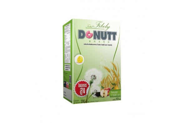 Очищающий детокс напиток клетчатка со вкусом лимона от Donutt Total Fibely Fiber 7500mg. 20g x 10 Sachets