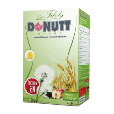 Очищающий детокс напиток клетчатка со вкусом лимона от Donutt Total Fibely Fiber 7500mg. 20g x 10 Sachets