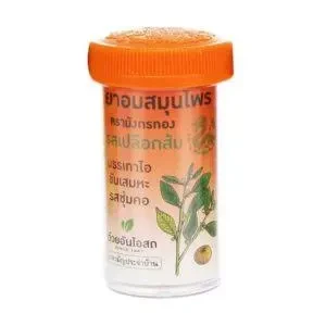 Травяные шарики от кашля и боли в горле со вкусом апельсина от Ouayun Orange Herbal Lozenge  100 шт
