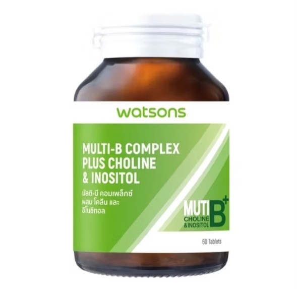Комплекс витаминов группы B с холином и инозитолом от Watsons 60 таблеток 