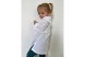 Хлопковая тайская рубашка с капюшоном для детей Cotton White Kids Shirt With Hood Style