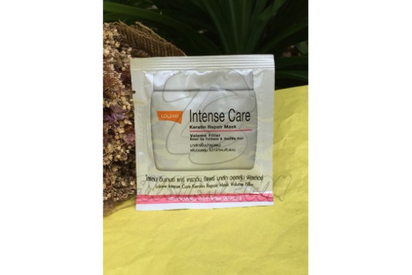 Интенсивная маска с кератином для восстановления и утолщения волос (Розовая линия) от Lolane, Intense Care Keratin Repair Mask Volume Filler, 15 гр