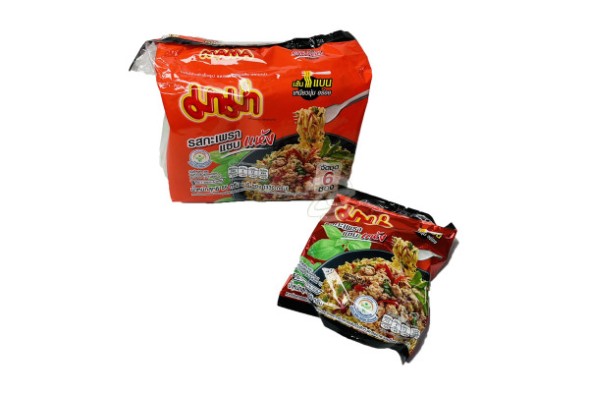 Лапша быстрого приготовления Мама со вкусом базилика 55г x 6шт