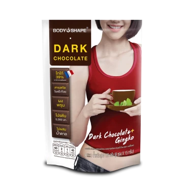 Темный шоколадный Body Shape со вкусом чернослива и экстрактом гинкго билоба 120 гр (8 саше x 15 гр) 1